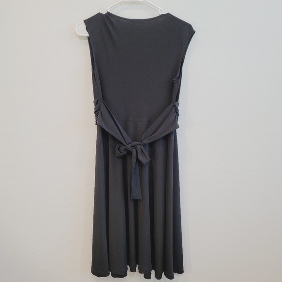 Mimi Maternity Black Sleeveless V-Neck Dress Women's Size Small Maternity - Picture 7 of 7